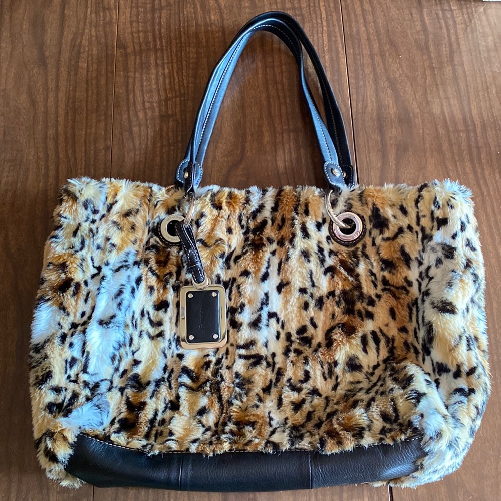 B MAKOWSKY Faux Fur Bag